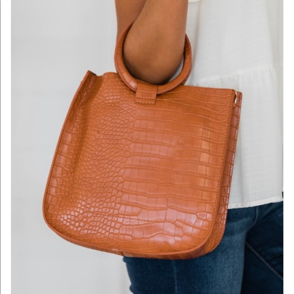 NWOT Croc Embossed Purse